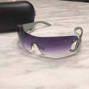 Vintage Chanel shield sunglasses